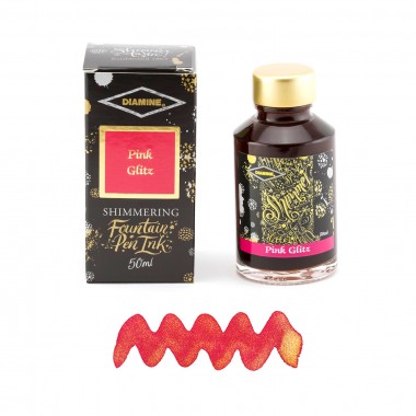 Flacon d'Encre Diamine   Pink Glitz   50 ml   Shimmering