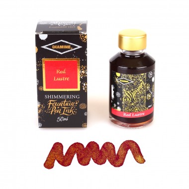 Flacon d'Encre Diamine   Red Lustre   50 ml   Shimmering