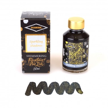 Flacon d'Encre Diamine   Sparkling Shadows   50 ml   Shimmering