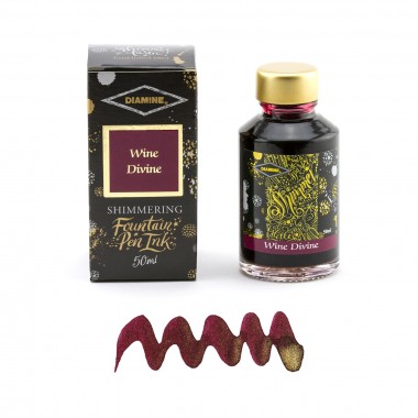 Flacon d'Encre Diamine   Wine Divine   50 ml   Shimmering