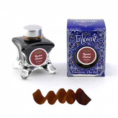 Flacon d'Encre Diamine  Roasted Chestnut  50 ml  Inkvent Blue Edition