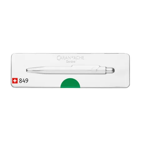 Stylo Bille CARAN D'ACHE 849 Popline - Metal-X Vert