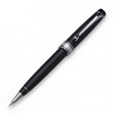 Porte-mine AURORA Optima Resin - Résine Noire - Attributs Chromés