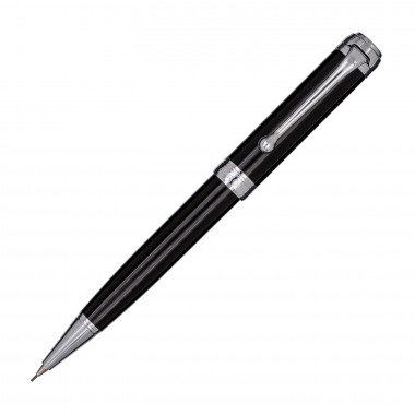Porte-mine AURORA Talentum Resin - Résine Noire - Attributs Chromés