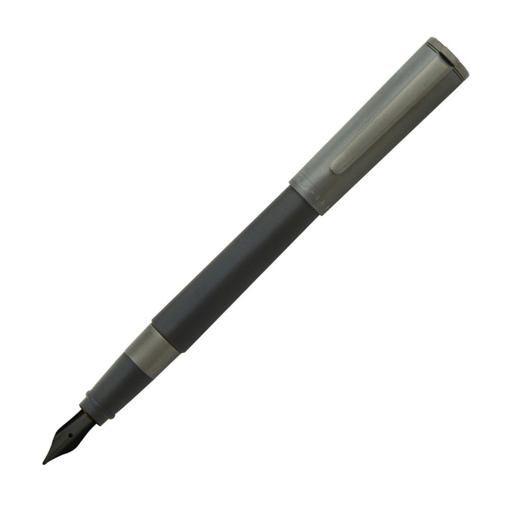 Stylo-plume AURORA Tu Metal Cap - Ruthénium Satiné - Satin Noir - Attributs en Ruthénium Stylo-plume AURORA Tu Metal Cap - Ruthénium Satiné - Satin Noir - Attributs en Ruthénium