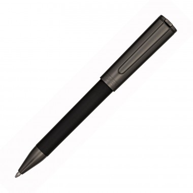 Stylo Bille AURORA Tu Metal Cap - Ruthénium Satiné - Satin Noir - Attributs en Ruthénium