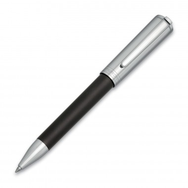 Stylo Bille AURORA Tu Metal Cap - Résine Noir Mat - Attributs Chromés