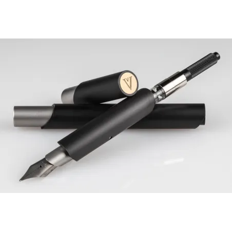Stylo-plume à cartouche Venvstas Magna - Plume en Titane, plume F