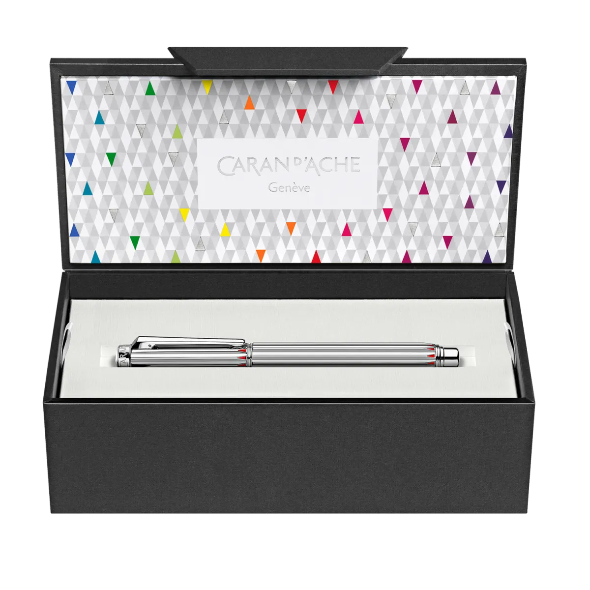 Stylo Plume Varius Rainbow Caran d’Ache - Argenté Rhodié