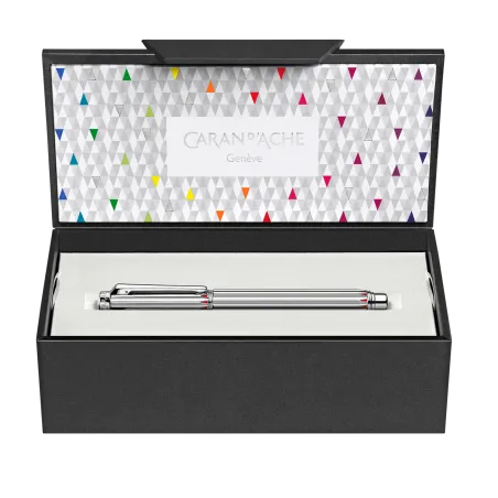 Stylo Plume Varius Rainbow Caran d’Ache - Argenté Rhodié