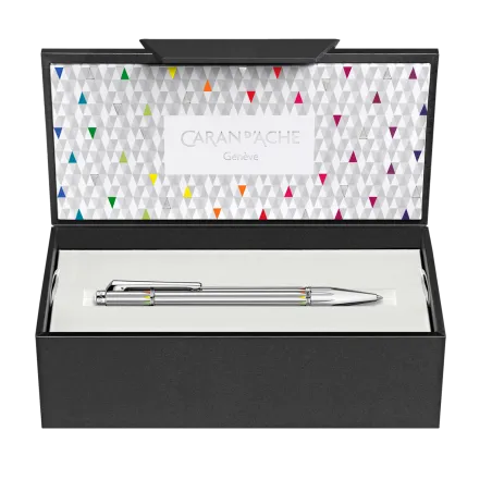 Stylo Bille Varius Rainbow Caran d’Ache – Argenté Rhodié