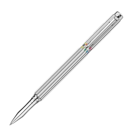 Stylo Roller Varius Rainbow Caran d’Ache - Argenté Rhodié