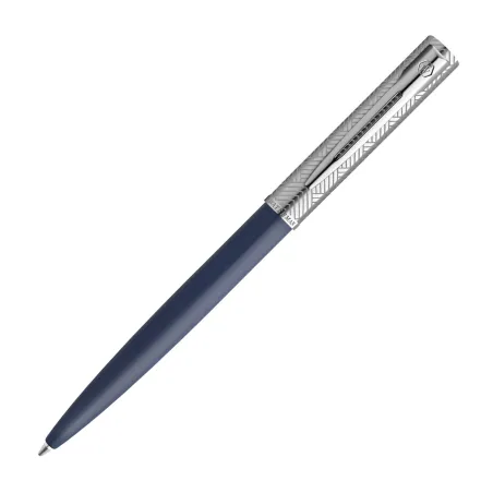 WATERMAN Expert Stylo bille, Or rose Métallisé, recharge bleue pointe moyenne, Coffret cadeau