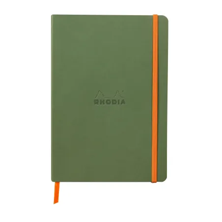 Rhodiarama Carnet Souple - Sauge - Format A5 160 pages