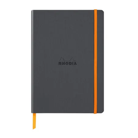 Rhodiarama Carnet Souple - Titane - Format A5 160 pages