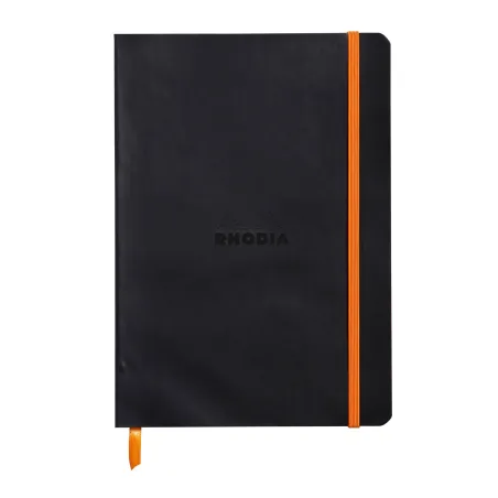 Rhodiarama Carnet Souple - Noir - Format A5 160 pages