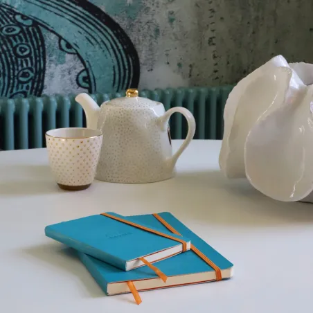 Rhodiarama Carnet Souple - Turquoise - Format A5 160 pages