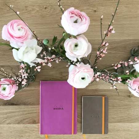 Rhodiarama Carnet Souple - Lilas - Format A5 160 pages