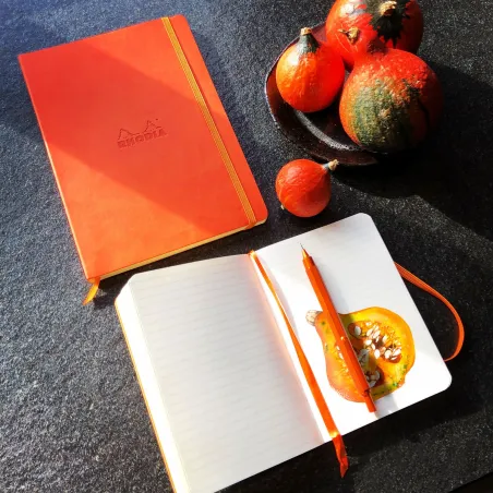 Rhodiarama Carnet Souple - Tangerine - Format A5 160 pages
