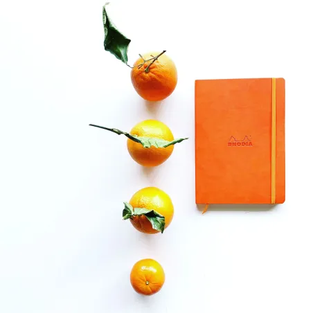 Rhodiarama Carnet Souple - Orange - Format A5 160 pages