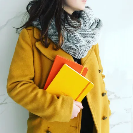 Rhodiarama Carnet Souple - Jonquille - Format A5 160 pages