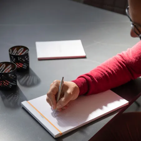 Rhodia scRipt - Stylo Bille - Argent - 0,7 mm