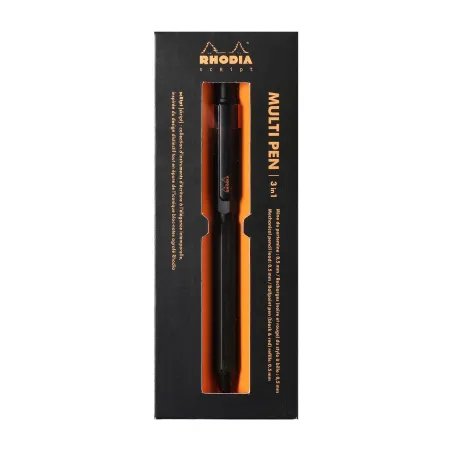 Rhodia scRipt - Multi Pen 3-en1 - Noir - 0,5 mm