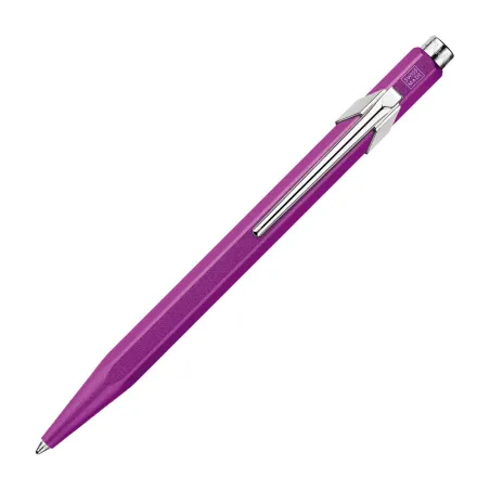 Stylo Bille 849 Colormat-X Violet Caran d'Ache — Finition satinée premium et écriture longue durée