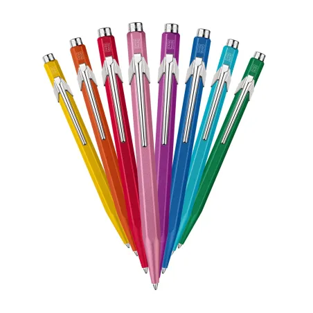 Stylo Bille 849 Colormat-X Turquoise Caran d'Ache — Finition satinée premium et écriture longue durée