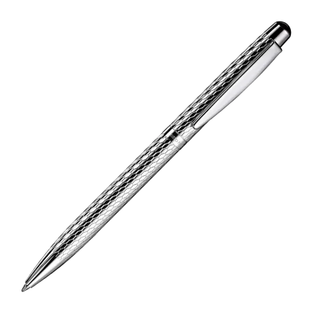 OTTO HUTT DESIGN 02 - BILLE CORPS & CAPUCHON ARGENT NID D'ABEILLE