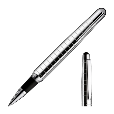 OTTO HUTT DESIGN 02 - ROLLER CORPS & CAPUCHON ARGENT RECTANGULAIRE