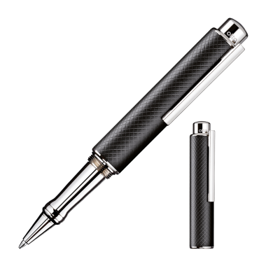 OTTO HUTT DESIGN 05 - BILLE / PEN TOUCH LAITON GUILLOCHÉ LAQUÉ NOIR MAT