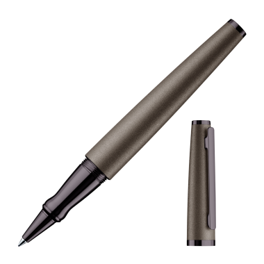 OTTO HUTT DESIGN 06 ROLLER CORPS ET CAPUCHON EN ALUMINIUM LAQUÉ GRIS CENDRE MAT