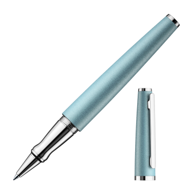 OTTO HUTT DESIGN 06 ROLLER CORPS ET CAPUCHON EN ALUMINIUM LAQUÉ BLEU ARCTIQUE MAT