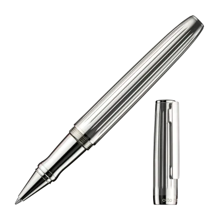 OTTO HUTT DESIGN 07 - ROLLER CORPS & CAPUCHON ARGENT ATTRIBUTS PLATINÉS