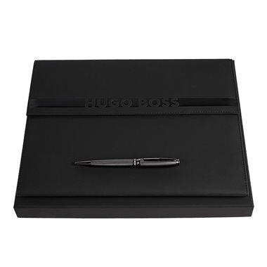 Parure HUGO BOSS (stylo bille & écritoire A4)