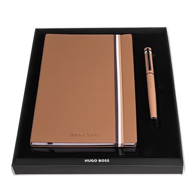 Parure HUGO BOSS (stylo roller & carnet A5)