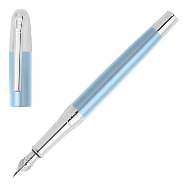 Stylo plume Classicals Chrome Light Blue