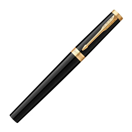 PARKER Duofold Prestige Centennial Stylo plume, Chevron Bleu, Plume fine en or 18K, Coffret cadeau