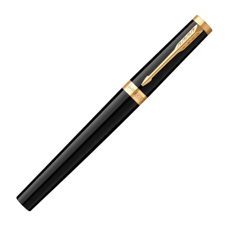 PARKER Sonnet Stylo roller, argent ciselé, Recharge noire pointe fine, Coffret cadeau