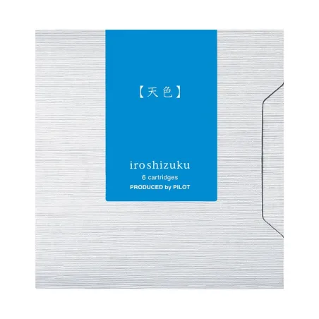 Encre Pilot Iroshizuku - 6 Cartouches Bleu Ama-Iro | Bleu Ciel Lumineux