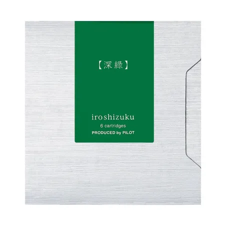 Encre Pilot Iroshizuku - Étui 6 Cartouches - Vert Shin-Ryoku