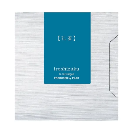 Encre Pilot Iroshizuku - Étui 6 Cartouches - Vert Ku-Jaku