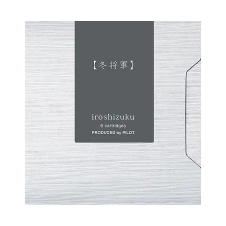 Encre Pilot Iroshizuku - Étui 6 Cartouches - Gris Fuyu-Syogun