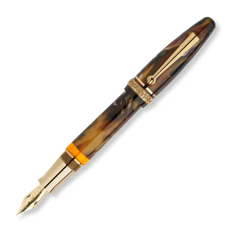 Stylo-plume MAIORA - Ogiva - Golden Age - Edition Fire - Plume Or 14K - B