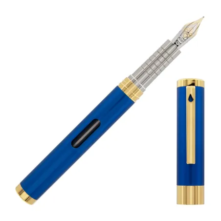 Stylo-plume DIPLOMAT Nexus - Bleu/Doré - Plume Or 14 Kt - B