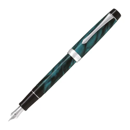 Stylo-plume F Pilot - Custom Heritage SE - Vert Attributs rhodié