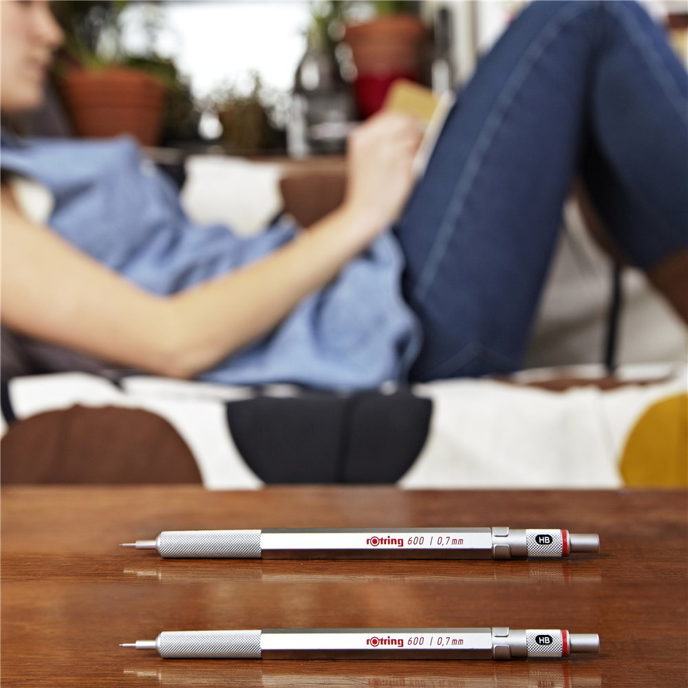 Rotring 600 Porte-mine 0.5 Argent