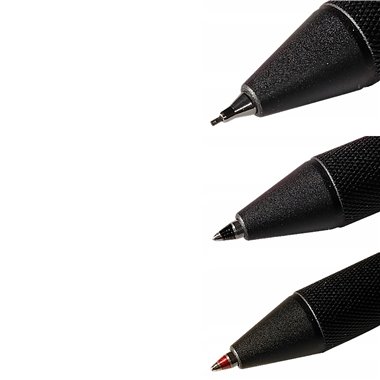 rOtring 600 Stylo multi couleurs et porte mine 3 en 1 | 2 pointes fines stylo bille (encre noire et rouge) | 1 pointe porte mine