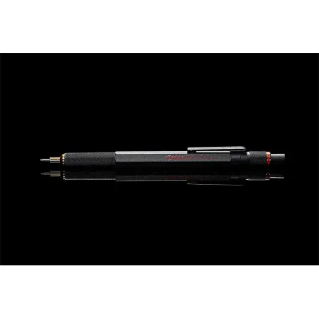 Portemine mécanique rétractable rOtring 800 | 0,7 mm | noir (1904446)